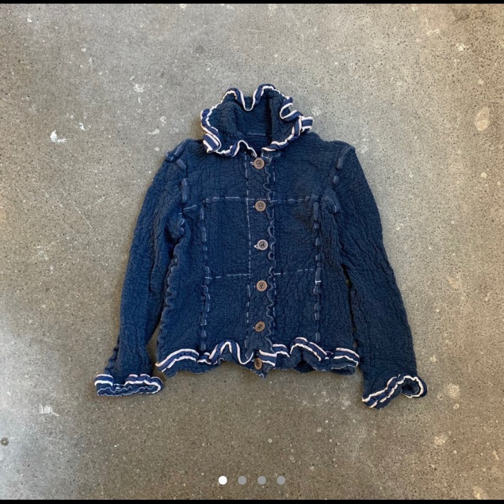 Issey Miyake lettuce jacket
